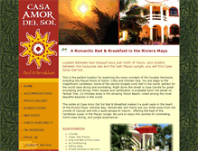 Tablet Screenshot of casaamordelsol.com